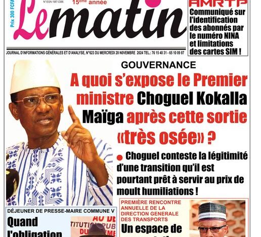 Mali : la revue de presse du mercredi 20 novembre 2024