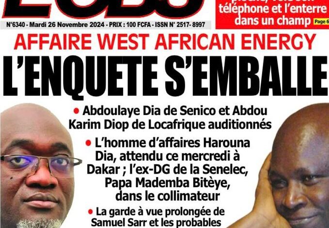 La revue de presse sénégalaise du mardi 26 novembre 2024