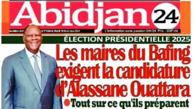 La revue de presse de Côte d’Ivoire du mardi 19 novembre 2024