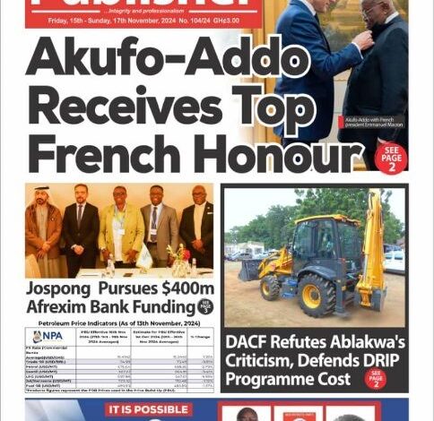 La revue de presse du Ghana du vendredi 15 novembre 2024