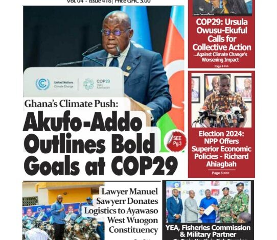 La revue de presse du Ghana du jeudi 14 novembre 2024