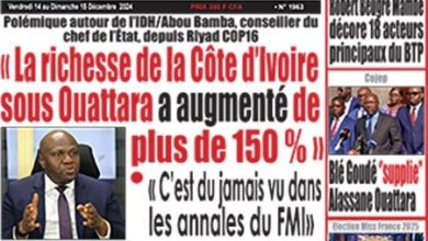 La revue de presse de Côte d’Ivoire du vendredi 13 décembre 2024