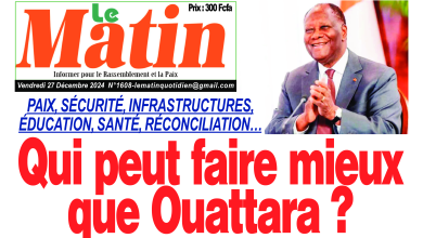 La revue de presse de Côte d’Ivoire du vendredi 27 décembre 2024