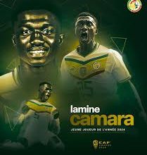 Lamine Camara a conservé son titre de Meilleur espoir aux CAF AWARDS 2024