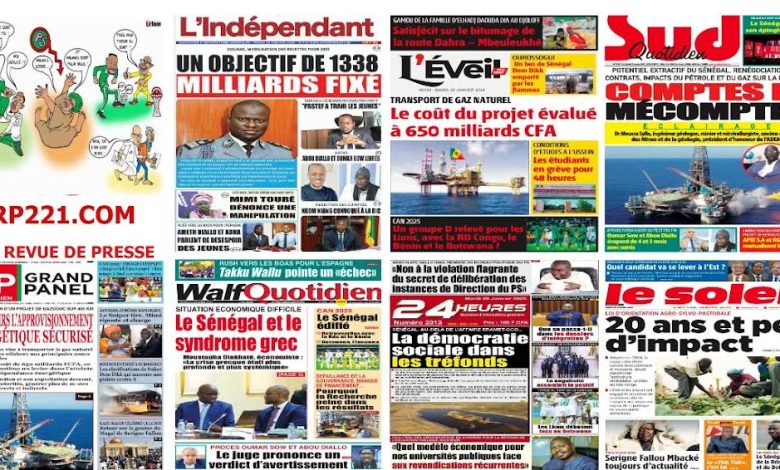 Revue de presse sénégalaise du mardi 28 janvier 2025