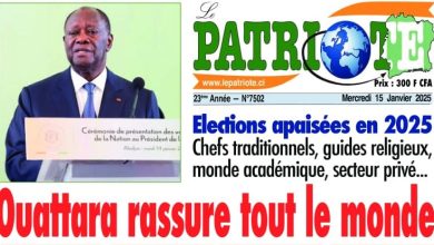 La revue de presse de Côte d'Ivoire du mercredi 15 janvier 2025