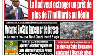 La revue de presse du Bénin du vendredi 24 janvier 2025