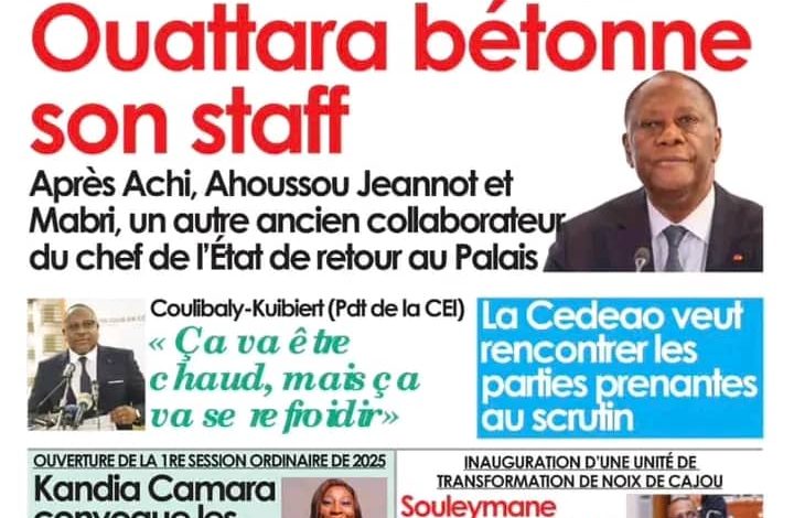 La revue de presse de Côte d'Ivoire du mercredi 29 janvier 2025