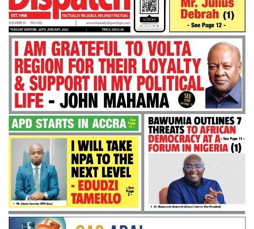 La revue de presse du Ghana du mardi 28 janvier 2025