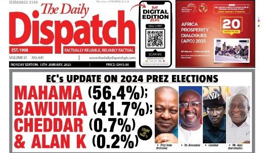 Revue de presse du Ghana du lundi 13 janvier 2025