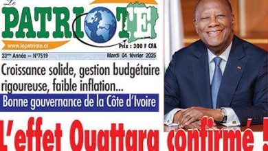 La revue de presse de Côte d'Ivoire du mardi 04 février 2025