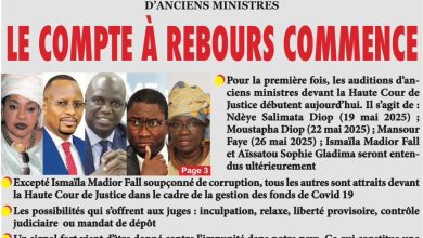 La revue de presse sénégalaise du lundi 19 mai 2025