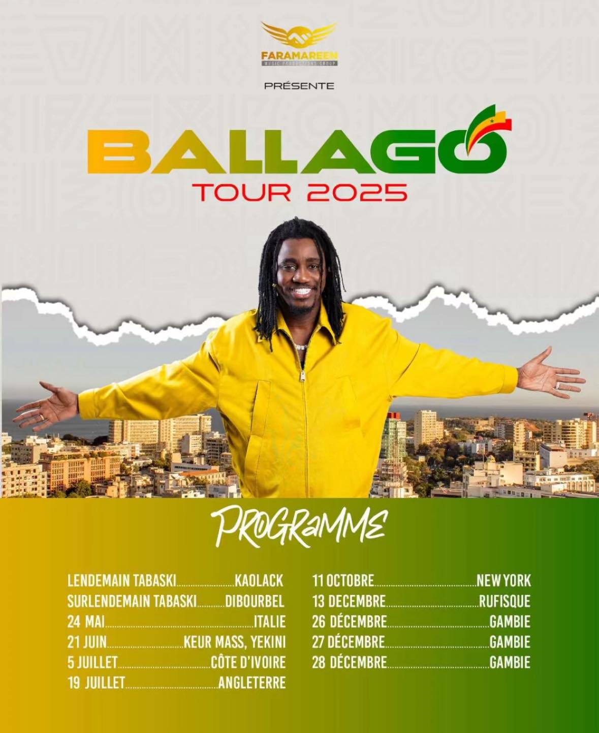 Tournée nationale de Wally Seck
