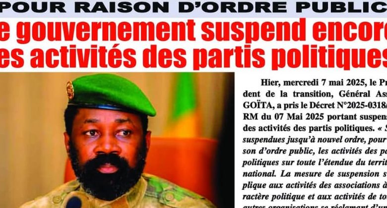 La revue de presse de Mali du mercredi 08 mai 2025