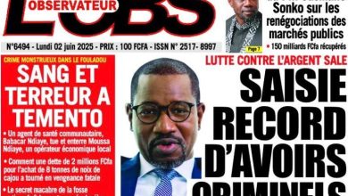 La revue de presse sénégalaise du lundi 02 juin 2025