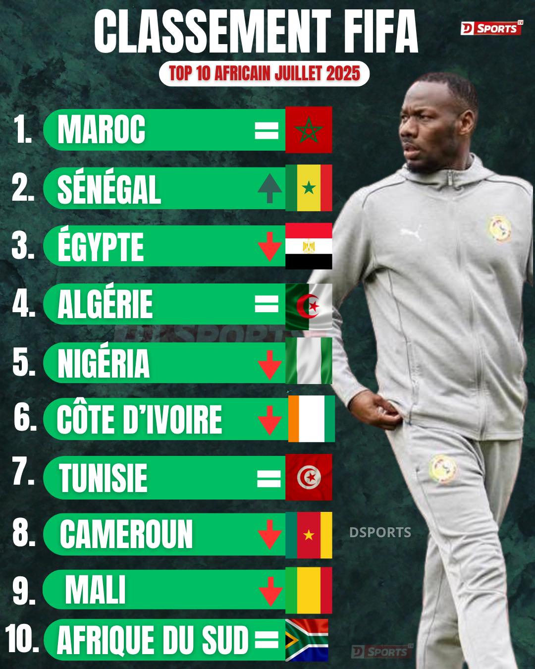 Les Lions finissent bien dans le Classement FIFA