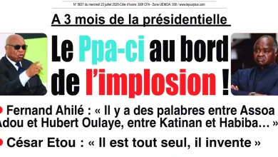 La revue de presse de Côte d'Ivoire du mercredi 23 juillet 2025