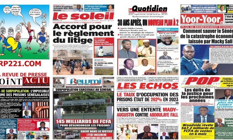 La revue de presse sénégalaise du mercredi 30 juillet 2025