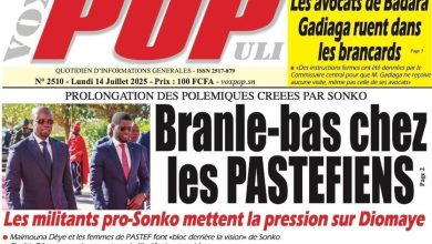 La revue de presse sénégalaise du lundi 14 juillet 2025