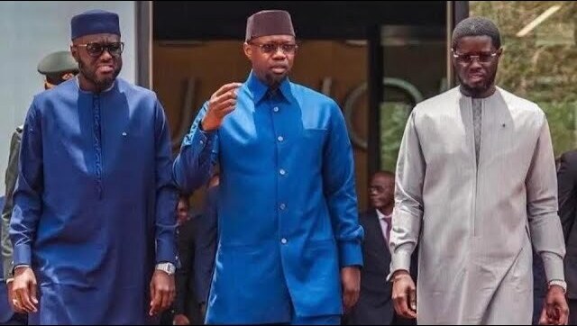 El Malick Ndiaye avec Ousmane Sonko et Bassirou Diomaye Faye