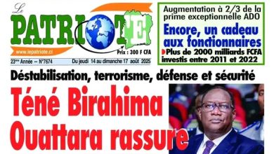 La revue de presse de Côte d'Ivoire du jeudi 14 août 2025