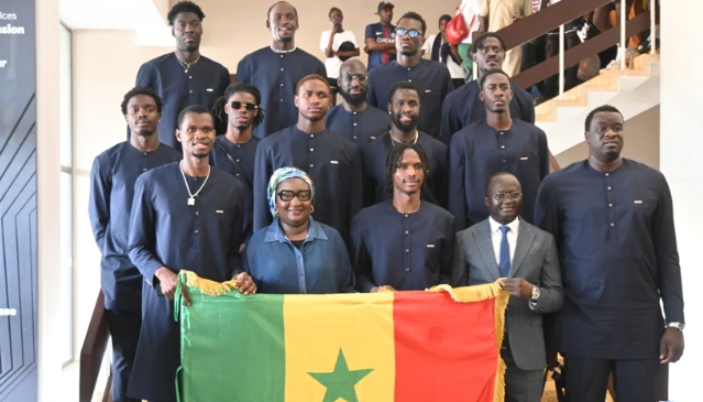 Les Lions ont reçu le drapeau pour l'Afrobasket 2025