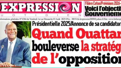 La revue de presse de Côte d'Ivoire du vendredi 01 août 2025