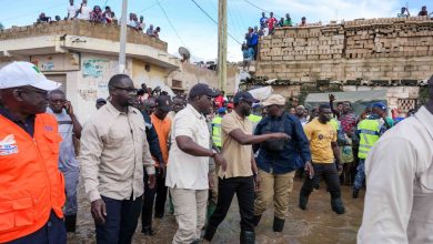 Le Président Diomaye auprès des populations inondées