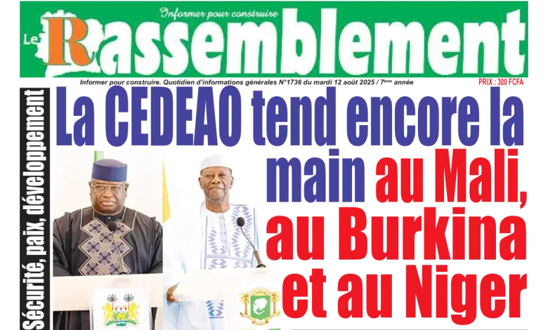 La revue de presse de Côte d'Ivoire du mardi 12 août 2025