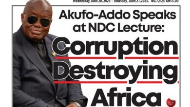 Headlines from Ghana, this Wednesday, August 20, 2025