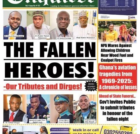 Headlines from Ghana, this Tuesday, August 07, 2025