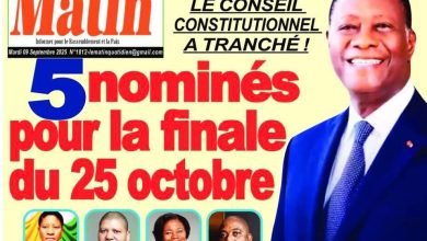 La revue de presse de Côte d'Ivoire du mardi 09 septembre 2025