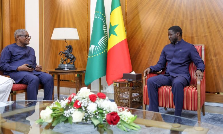 Le Président Diomaye reçoit Aliko Dangote