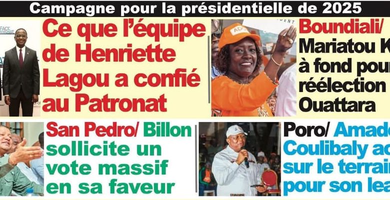 La revue de presse du Côte d'Ivoire du mercredi 22 octobre 2025