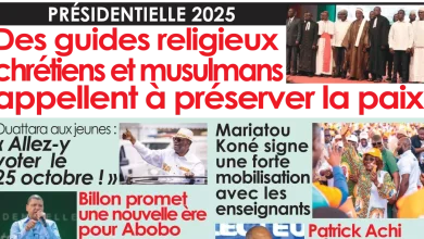 La revue de presse de Côte d'Ivoire du lundi 20 octobre 2025