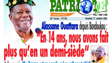 La revue de presse de Côte d'Ivoire du vendredi 17 octobre 2025