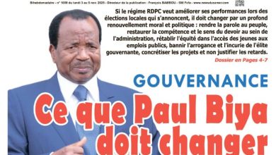 La revue de presse du Cameroun du lundi 03 novembre 2025