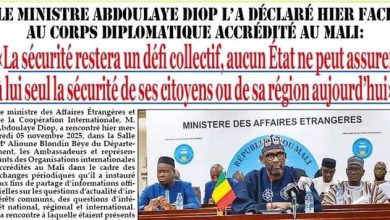 La revue de presse du Mali du jeudi 06 novembre 2025