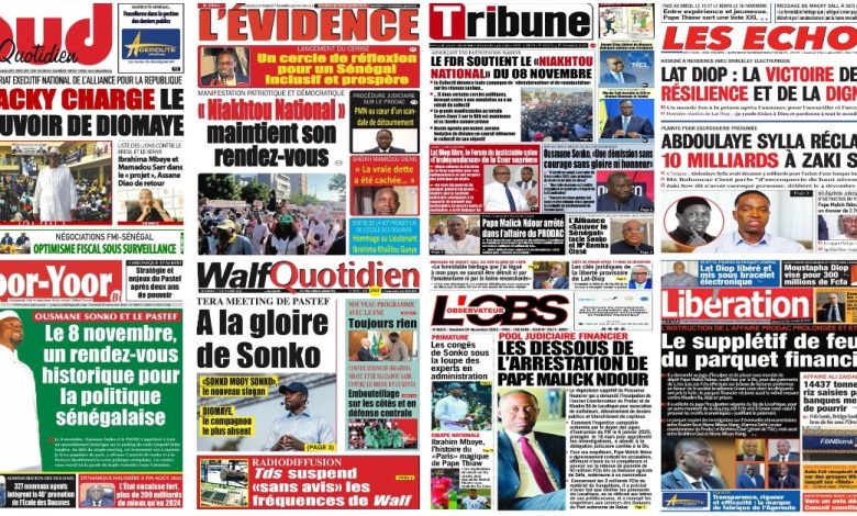 La revue de presse sénégalaise du vendredi 07 novembre 2025