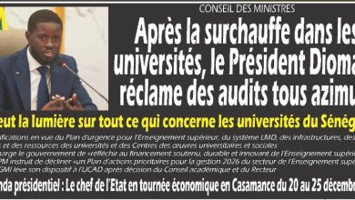 Les journaux sénégalais du vendredi 12 décembre 2025