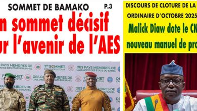 Les journaux du Mali du vendredi 19 décembre 2025