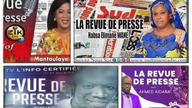 La revue de presse sénégalaise en wolof sur AFRICA 7, AL FAYDA FM, WALF FM, REWMI FM, IRADIO, ZIK FM, 2ATV, RFM et SUD FM