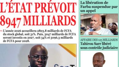 Les journaux sénégalais du mardi 13 janvier 2026