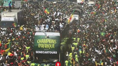 Les Sénégalais célèbrent leurs Champions d'Afrique