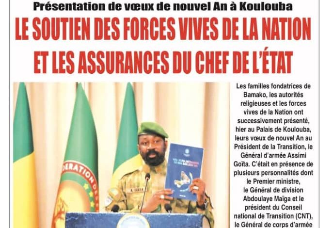 Les journaux du Mali du mardi 13 janvier 2026