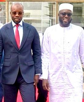 El Malick Ndiaye et le Président du Pastef Ousmane Sonko, par ailleurs Premier ministre