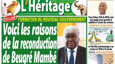 Les journaux du Côte d'Ivoire du vendredi 23 janvier 2026