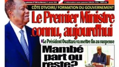 Les journaux de Côte d'Ivoire du mercredi 21 janvier 2026