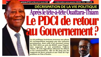 Les journaux de Côte d'Ivoire du mercredi 14 janvier 2026