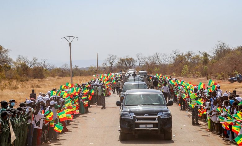 Kédougou accueille le Président Bassirou Diomaye Faye, pour la suite de sa tournée économique au Sénégal Oriental